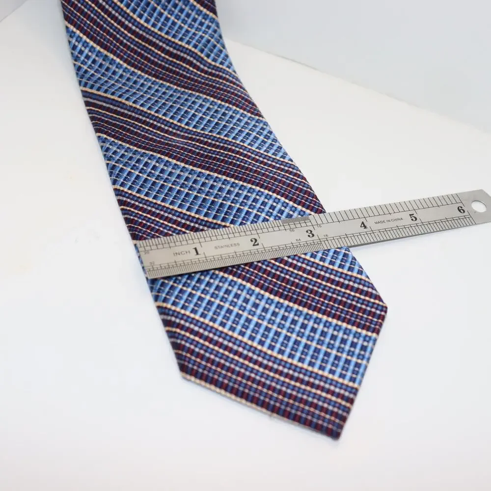Vintage Shane Barnes Frequency‎ Silk Striped Tie 3.5” Wide